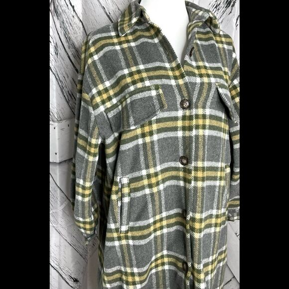 Doo B Doo B Plaid Shacket Shirt Jacket Size Small - Picture 2 of 7